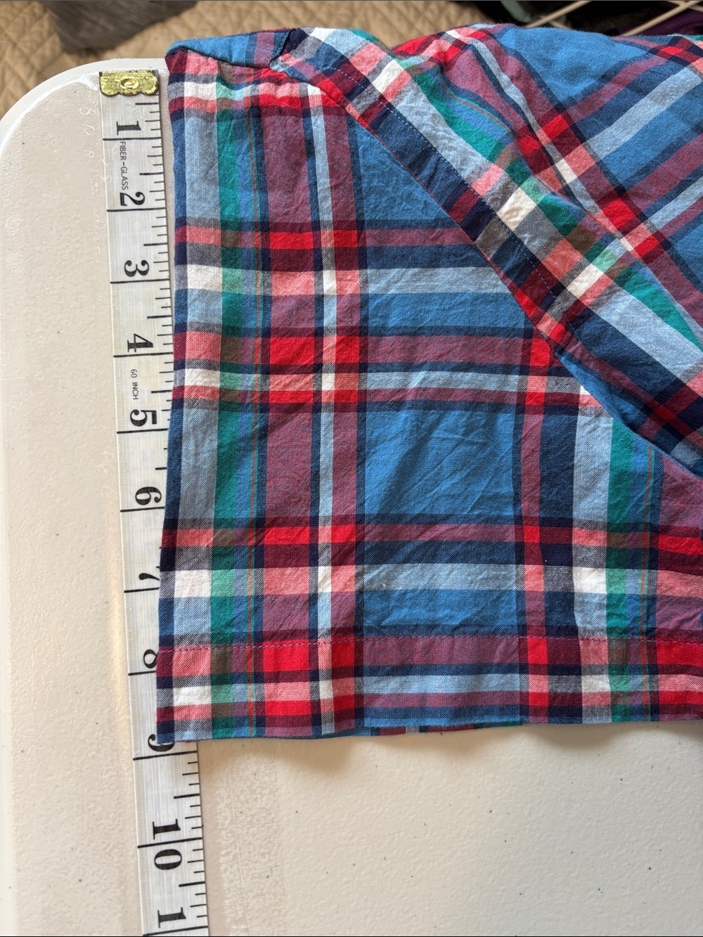 Ralph Lauren Boys Button Down Size XL Short Sleeve Plaid Preppy Nautical Soft - Picture 9 of 9